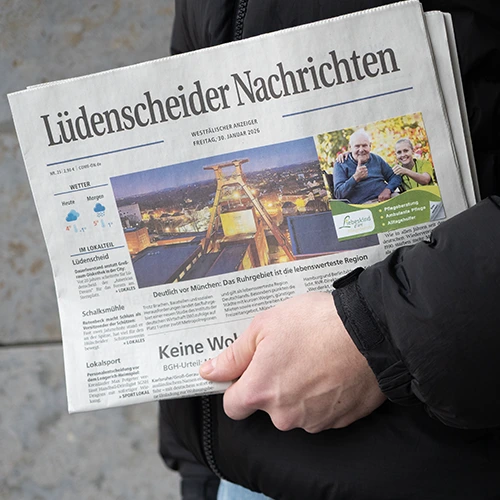 Titelseitensticker Lüdenscheider Nachrichten